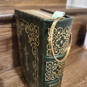 Stainless Cuff Bracelet Mantra Inspiration Engraved Quote